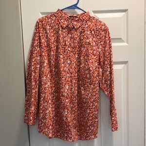 Lands End Wrinkle-Free Plus-size long-sleeve blouse